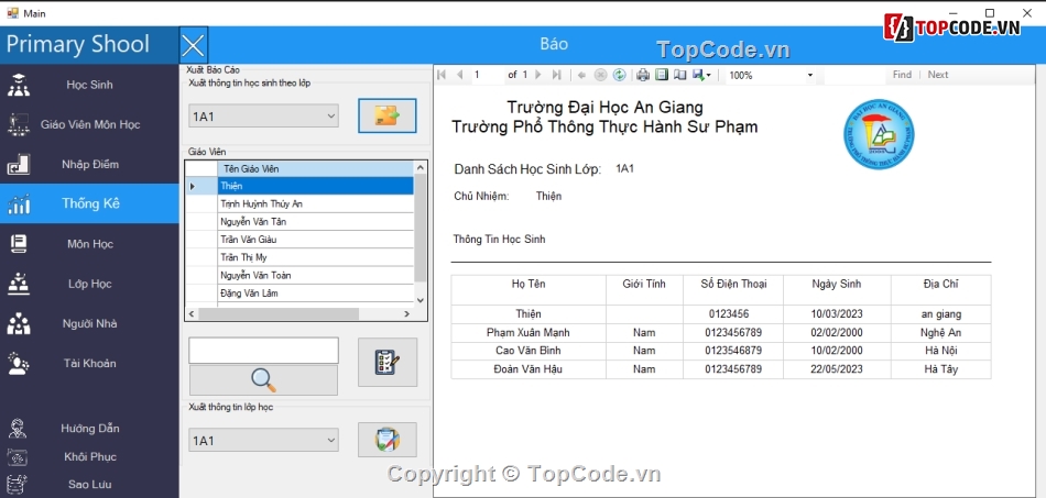 .NET,Đồ án C#,C# Quản Lý Học Sinh Tiểu Học,Mô Hình Ba Lớp,Đồ Án Quản Lý Trường Học,Đồ Án C# .NET SQL ThreeLayer